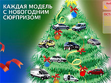 Peugeot развешивает подарки на новогодней ёлке