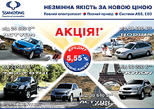    Ssang Yong :      5.55%